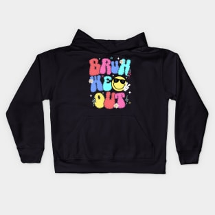 Bruh We Out Teachers End Of School Year Summer Kids Hoodie